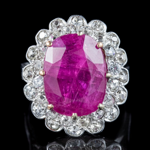 Edwardian Style Diamond Cluster Ring 2.25ct Of Diamond – Antique ...