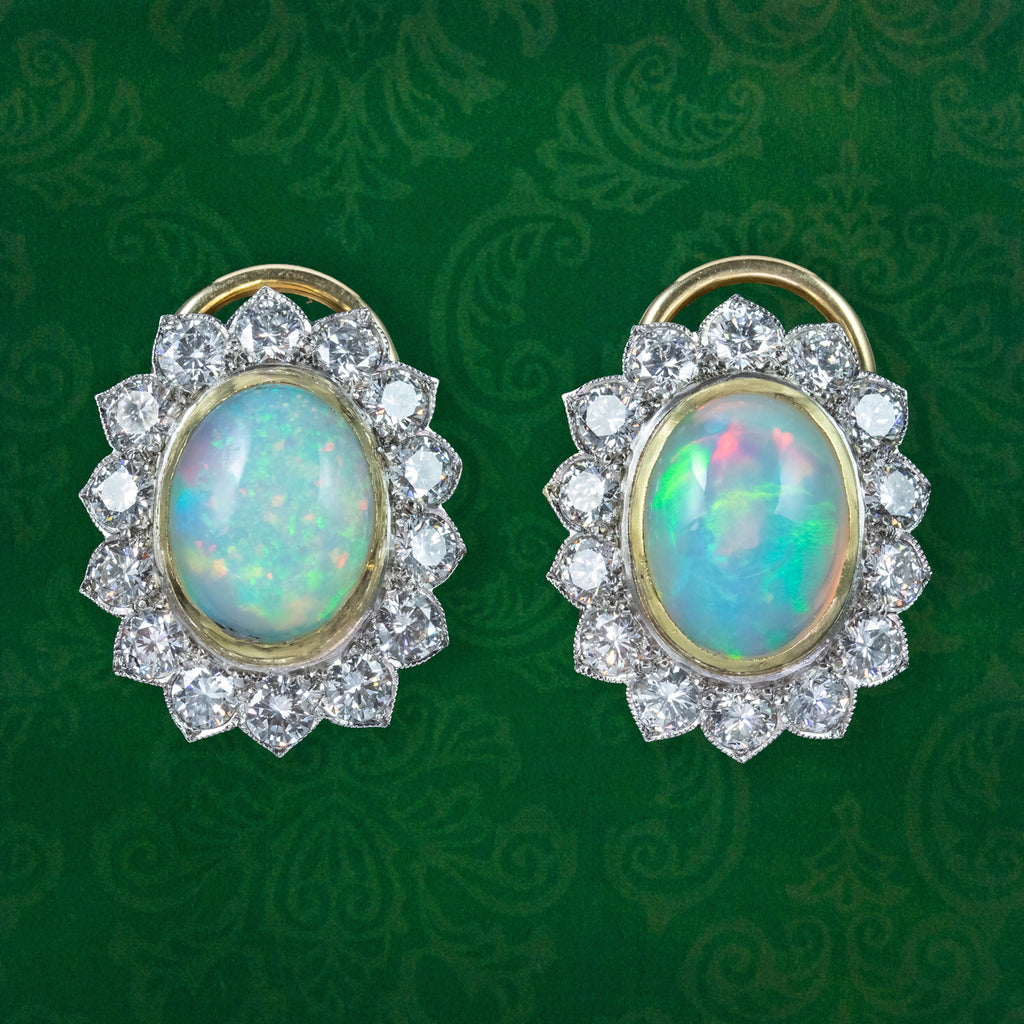 Opal clip 2025 on earrings