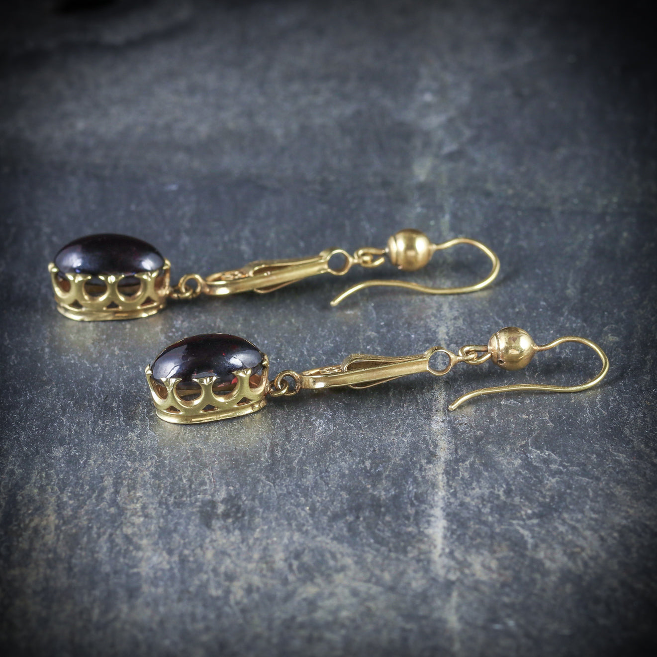 Antique Georgian Garnet Earrings 18ct Gold Circa 1800 – Antique ...