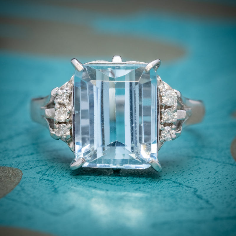 Heart's Desire Aquamarine Ring (White Gold)© – Azura New York