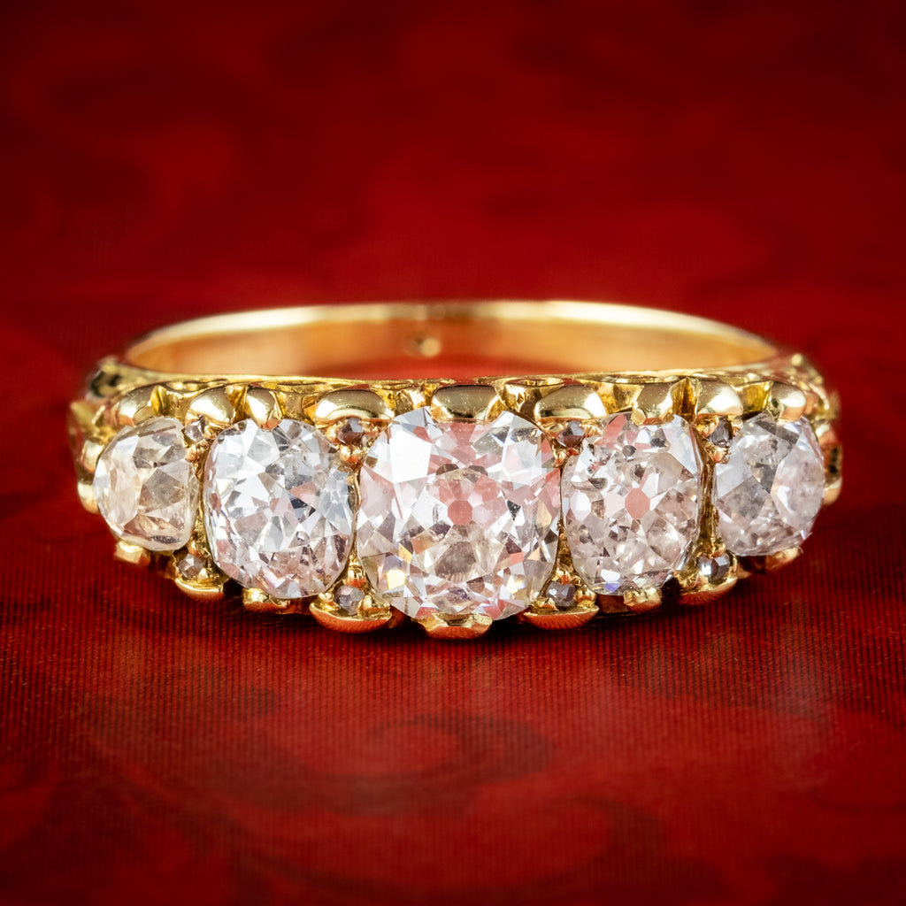 Victorian 5 clearance stone ring